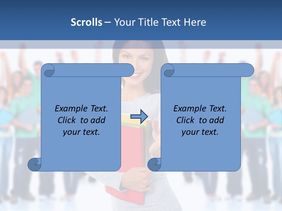 Isolated Success People PowerPoint Template