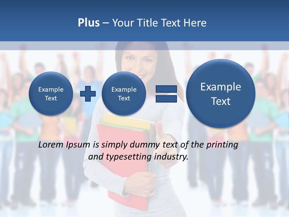 Isolated Success People PowerPoint Template