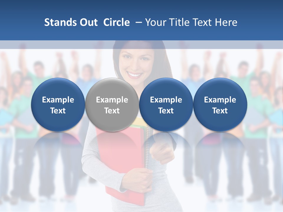 Isolated Success People PowerPoint Template