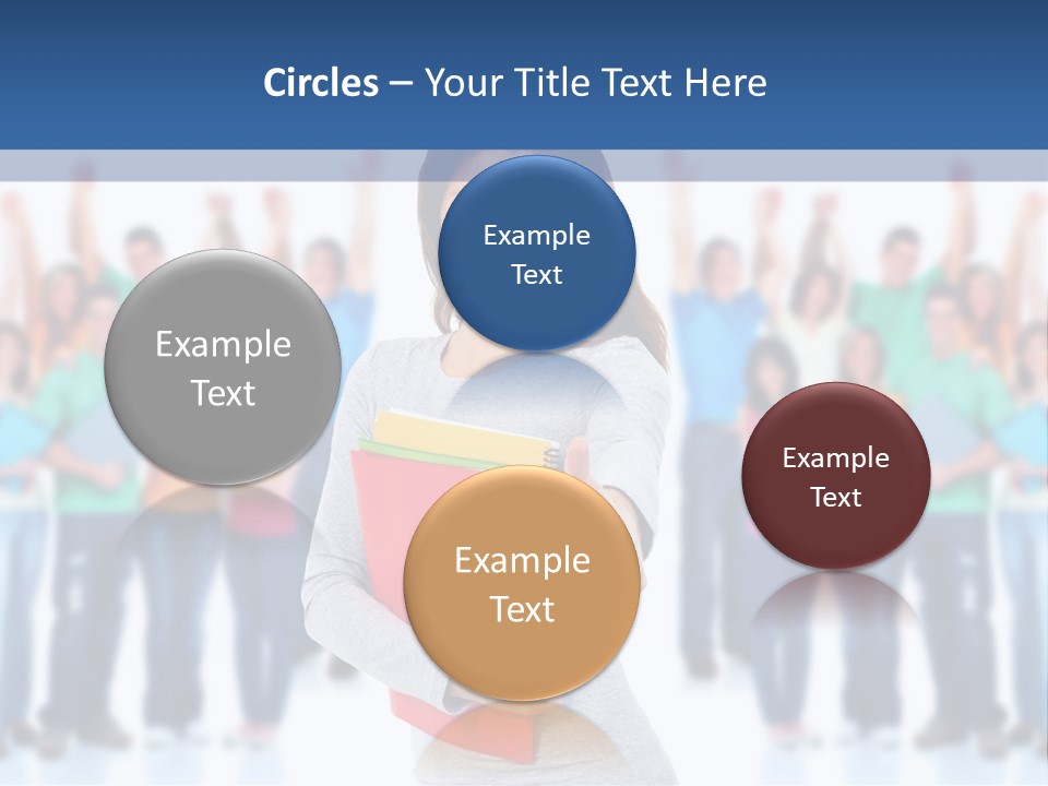 Isolated Success People PowerPoint Template