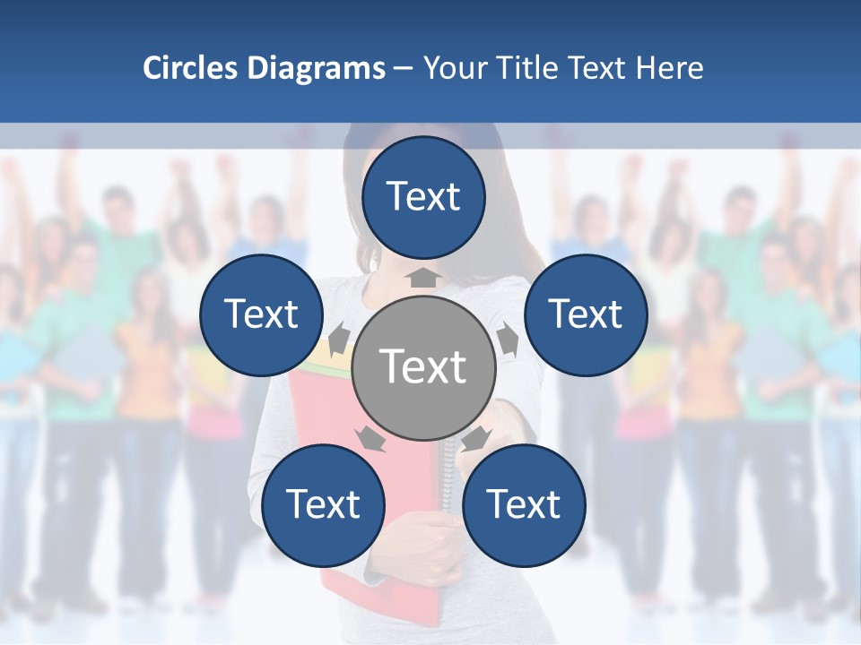 Isolated Success People PowerPoint Template