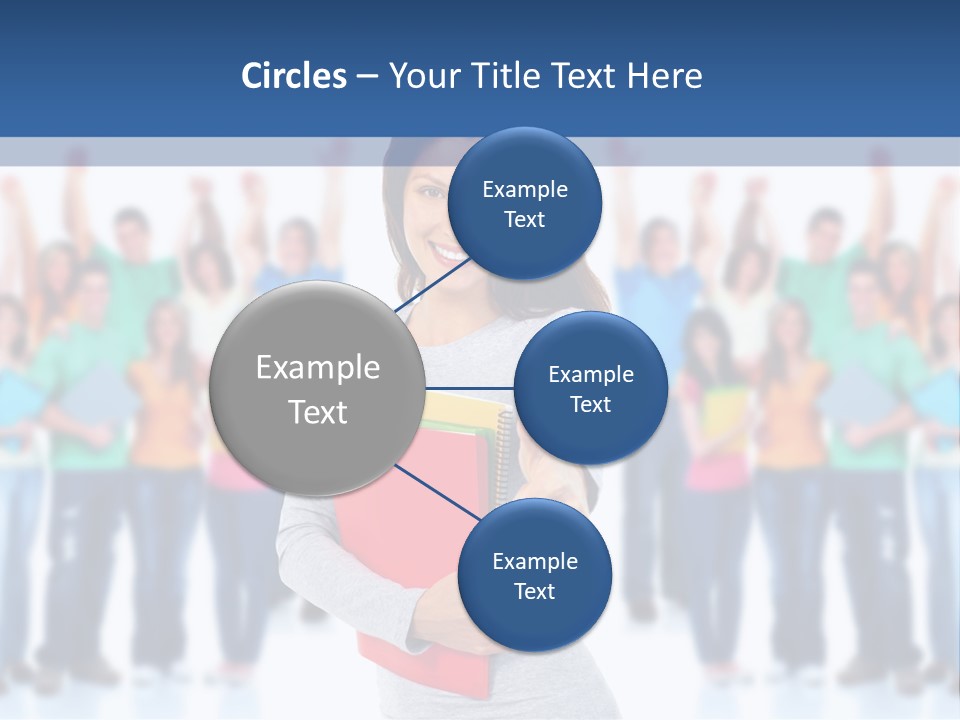 Isolated Success People PowerPoint Template