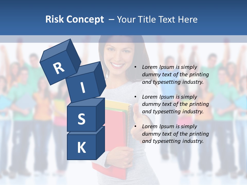 Isolated Success People PowerPoint Template