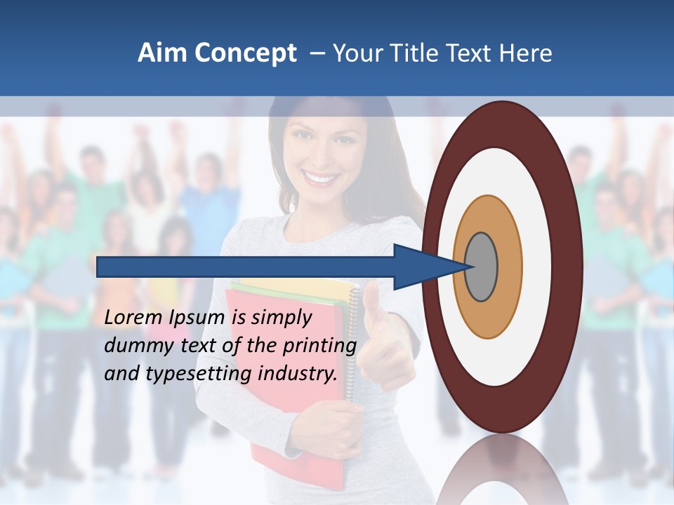 Isolated Success People PowerPoint Template