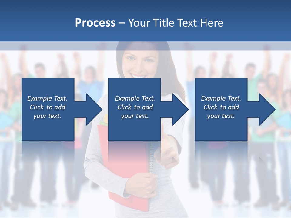Isolated Success People PowerPoint Template