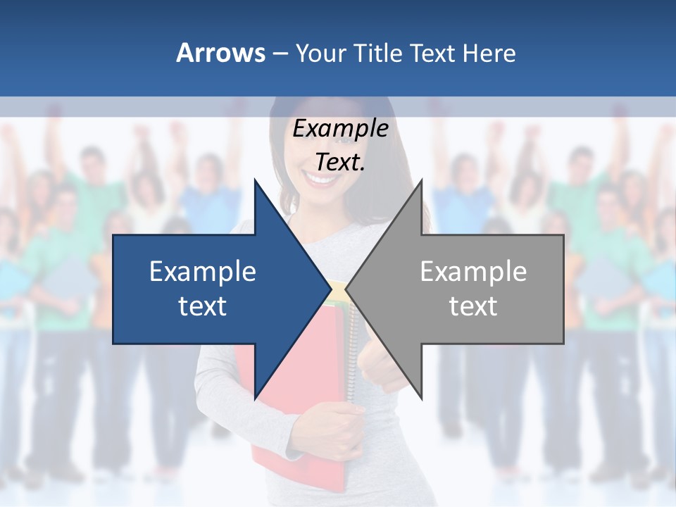 Isolated Success People PowerPoint Template