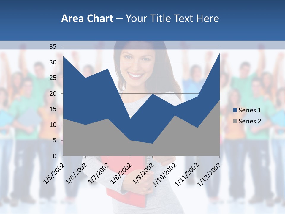 Isolated Success People PowerPoint Template