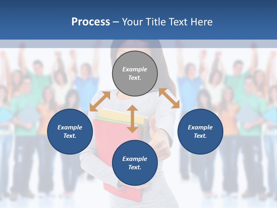 Isolated Success People PowerPoint Template
