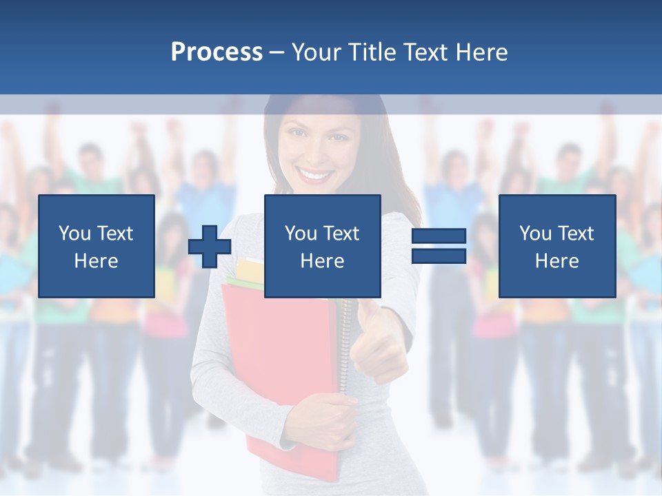 Isolated Success People PowerPoint Template