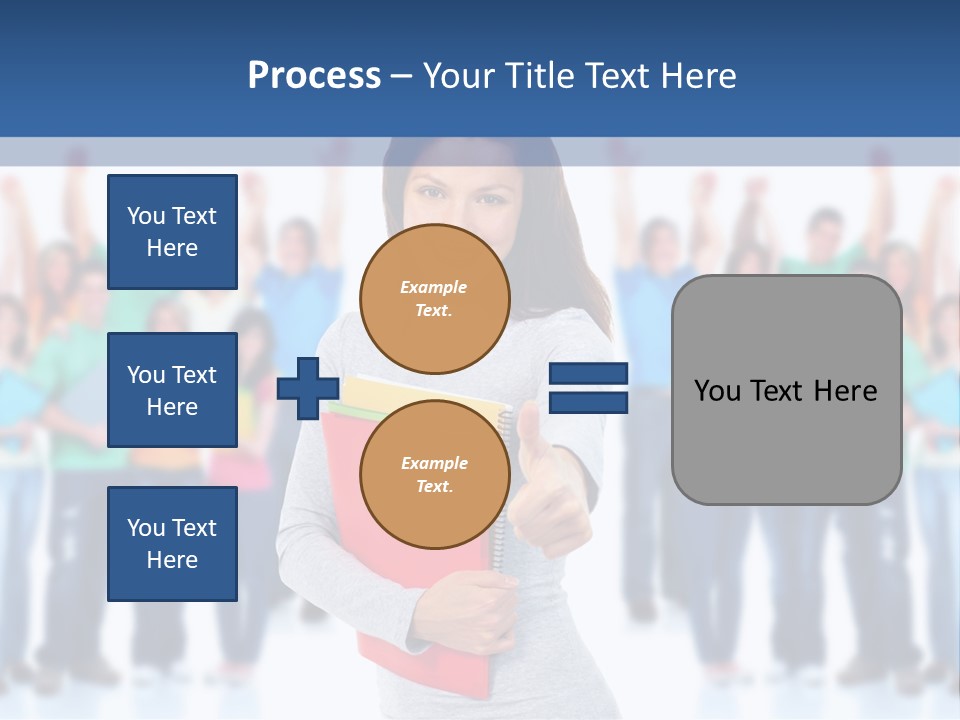 Isolated Success People PowerPoint Template