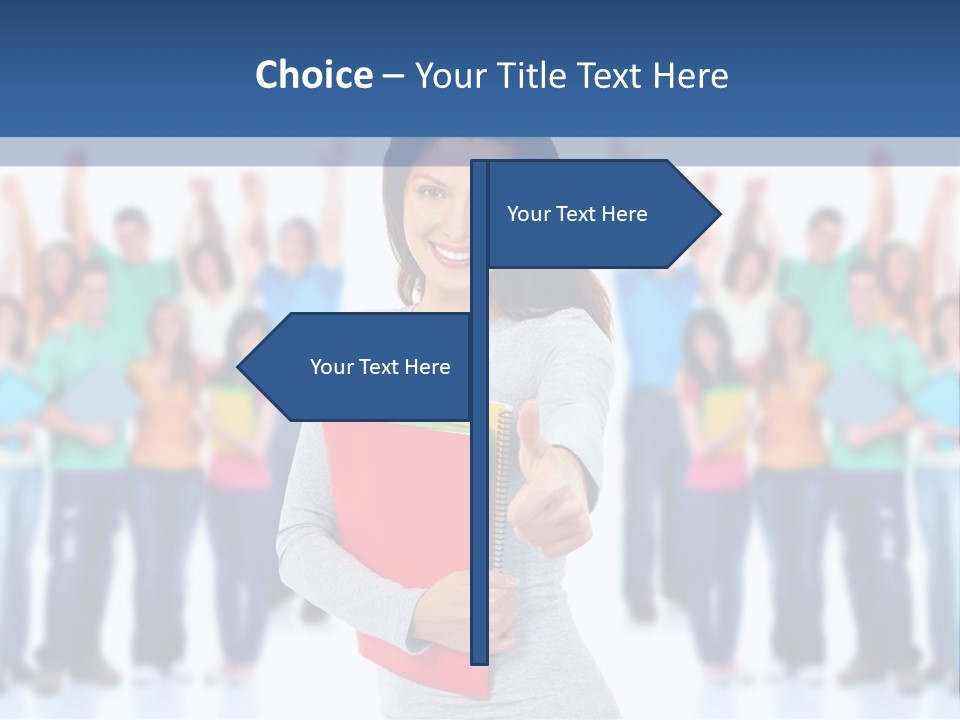 Isolated Success People PowerPoint Template