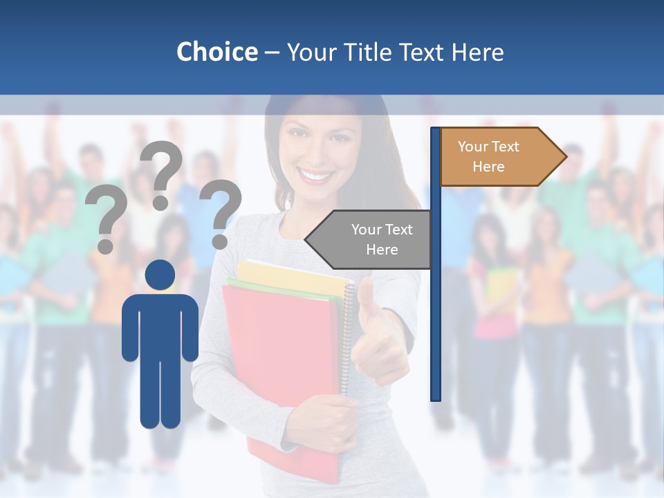 Isolated Success People PowerPoint Template