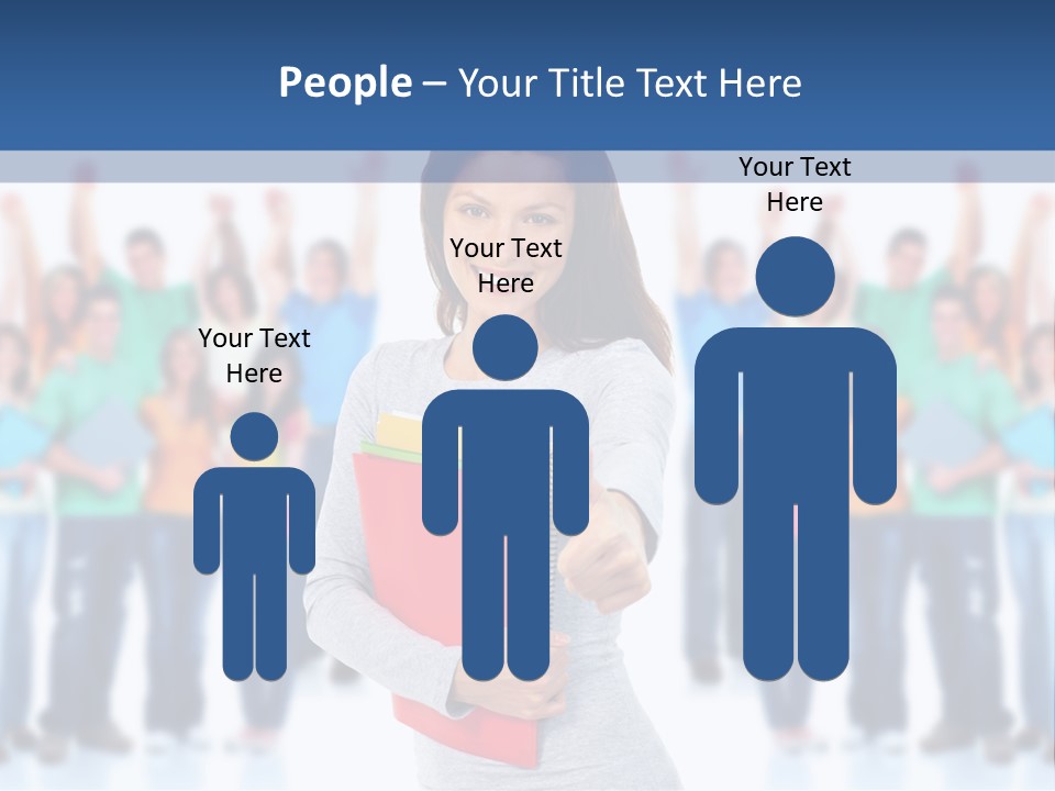 Isolated Success People PowerPoint Template