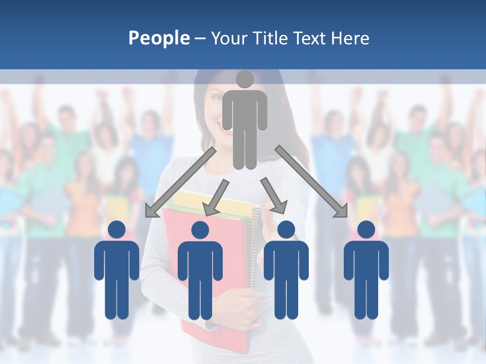 Isolated Success People PowerPoint Template