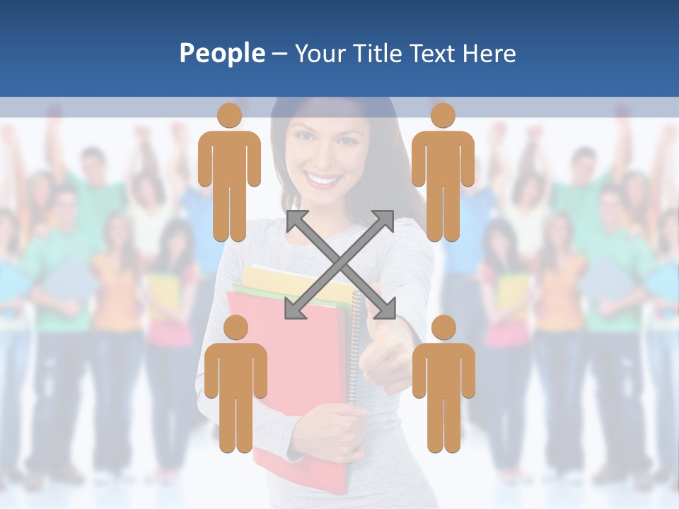 Isolated Success People PowerPoint Template