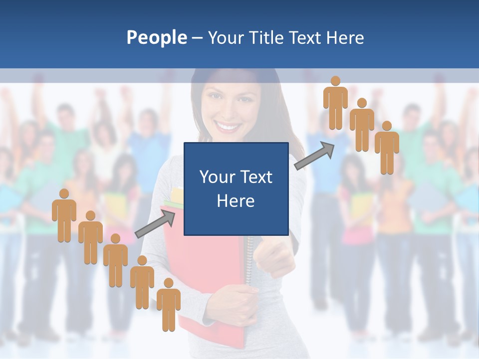 Isolated Success People PowerPoint Template