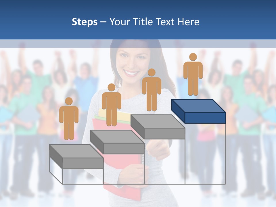 Isolated Success People PowerPoint Template