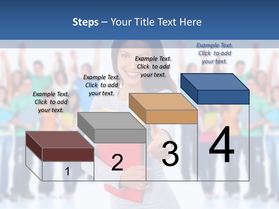 Isolated Success People PowerPoint Template