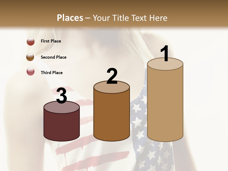 Skinny America Caucasian PowerPoint Template