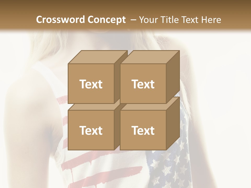 Skinny America Caucasian PowerPoint Template