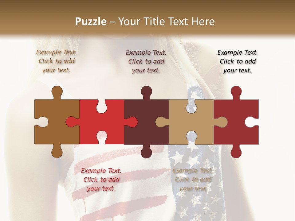 Skinny America Caucasian PowerPoint Template