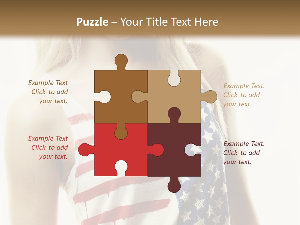 Skinny America Caucasian PowerPoint Template