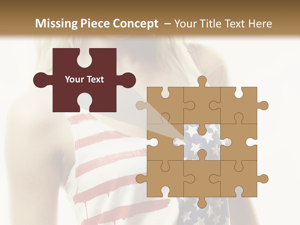 Skinny America Caucasian PowerPoint Template