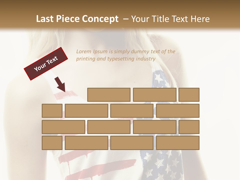 Skinny America Caucasian PowerPoint Template