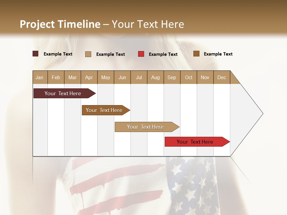 Skinny America Caucasian PowerPoint Template