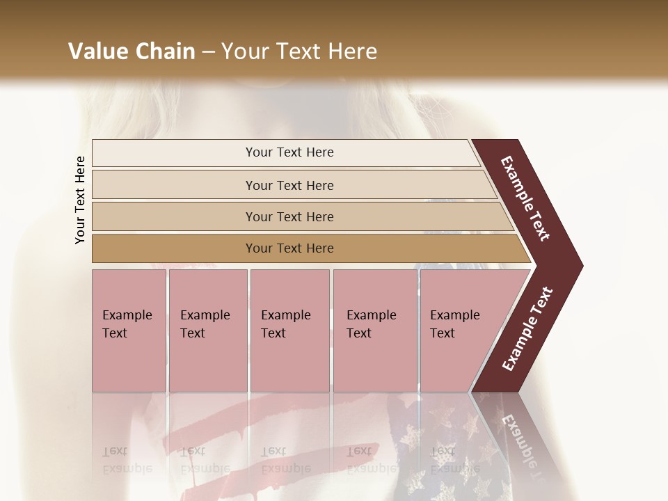 Skinny America Caucasian PowerPoint Template