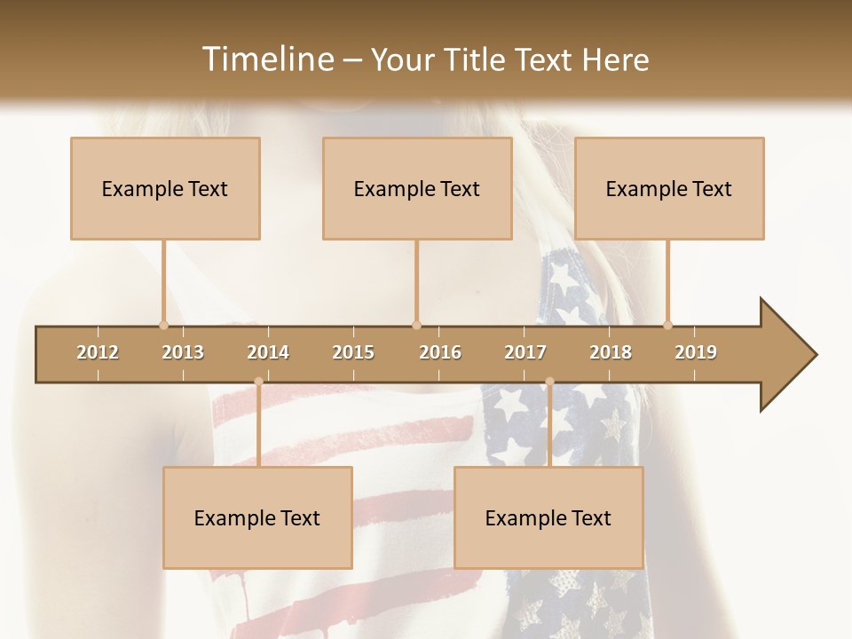 Skinny America Caucasian PowerPoint Template