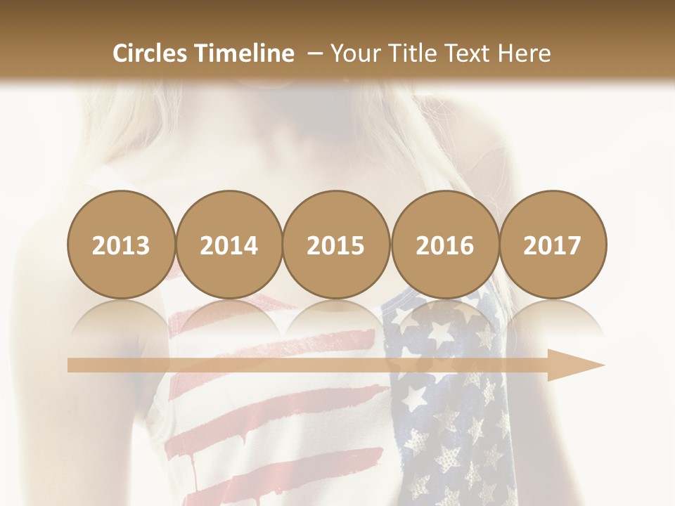 Skinny America Caucasian PowerPoint Template