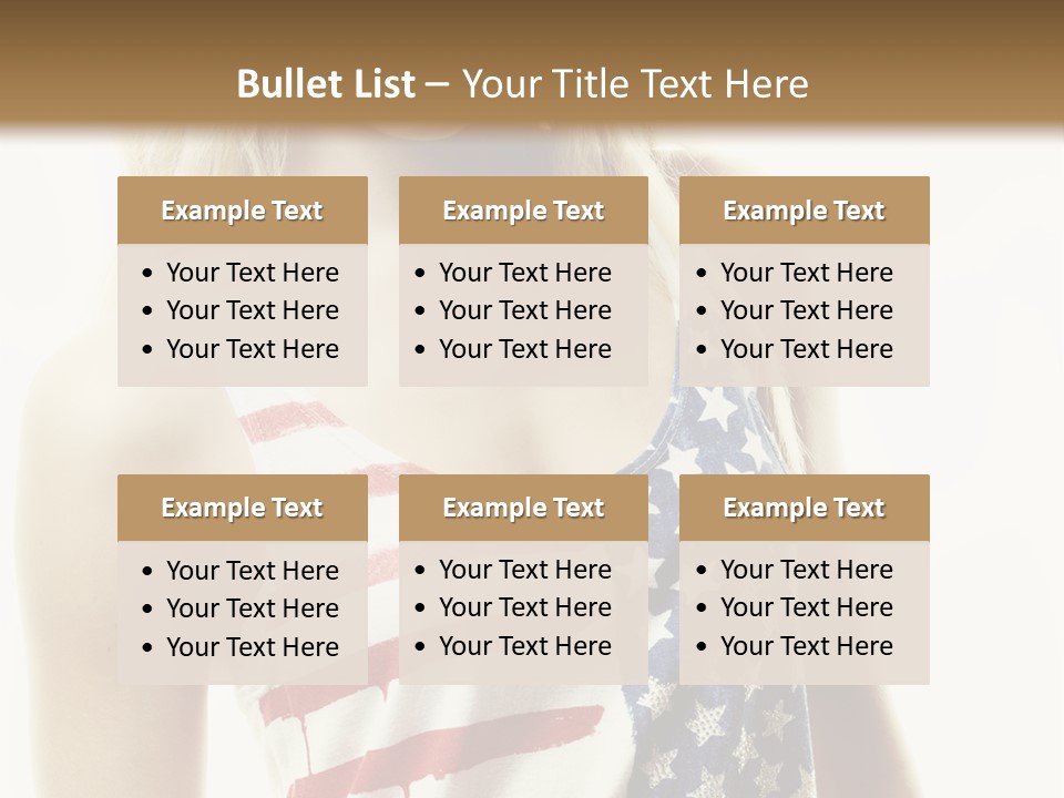 Skinny America Caucasian PowerPoint Template