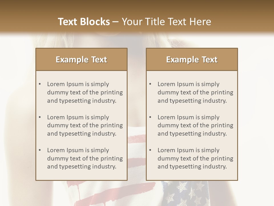 Skinny America Caucasian PowerPoint Template