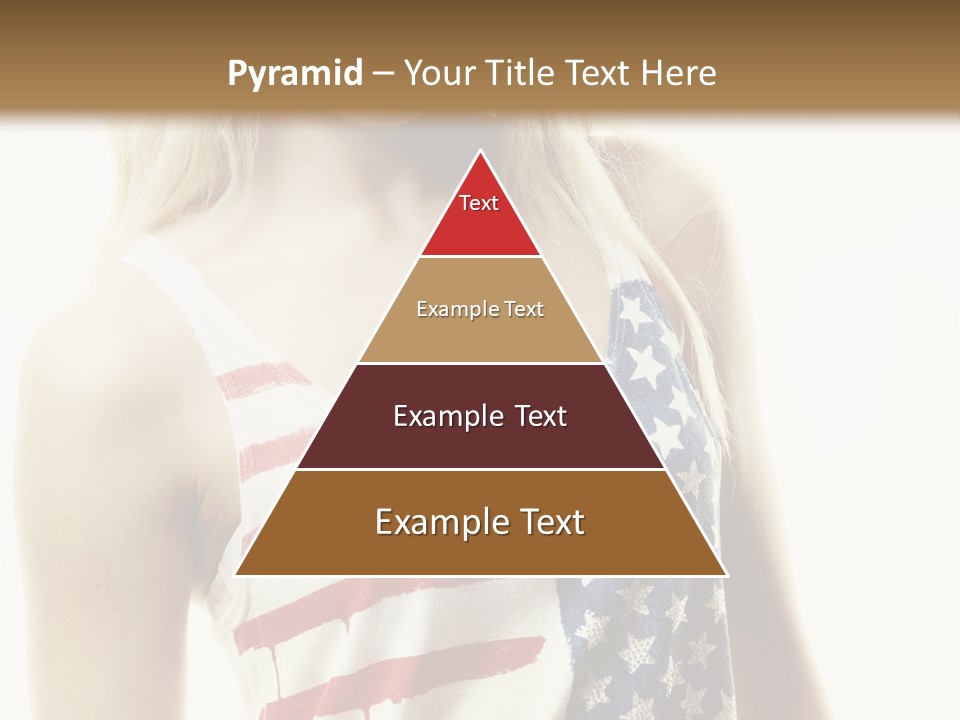 Skinny America Caucasian PowerPoint Template