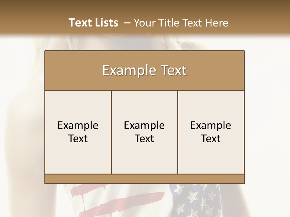 Skinny America Caucasian PowerPoint Template