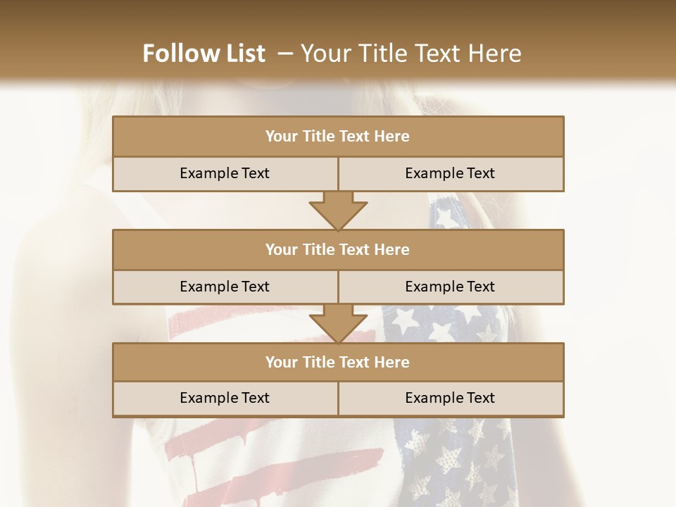 Skinny America Caucasian PowerPoint Template