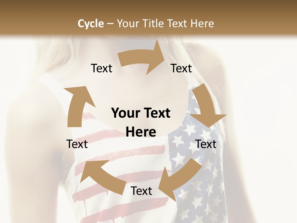 Skinny America Caucasian PowerPoint Template