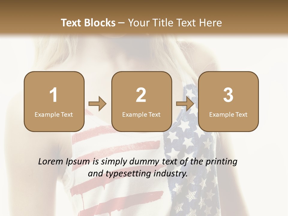 Skinny America Caucasian PowerPoint Template