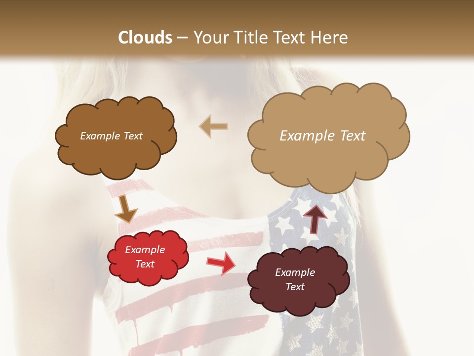 Skinny America Caucasian PowerPoint Template