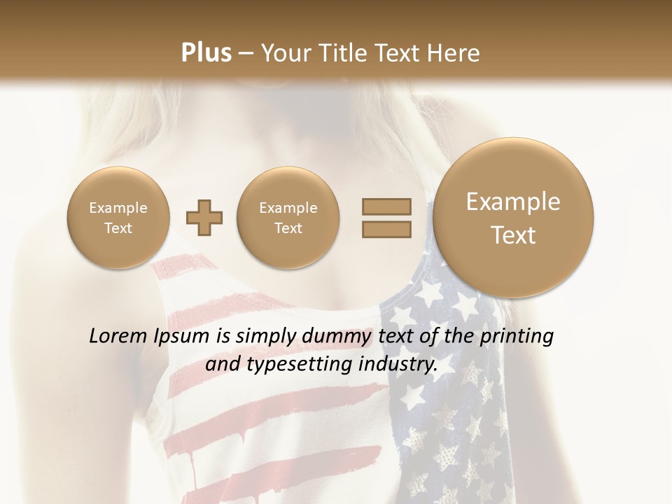 Skinny America Caucasian PowerPoint Template