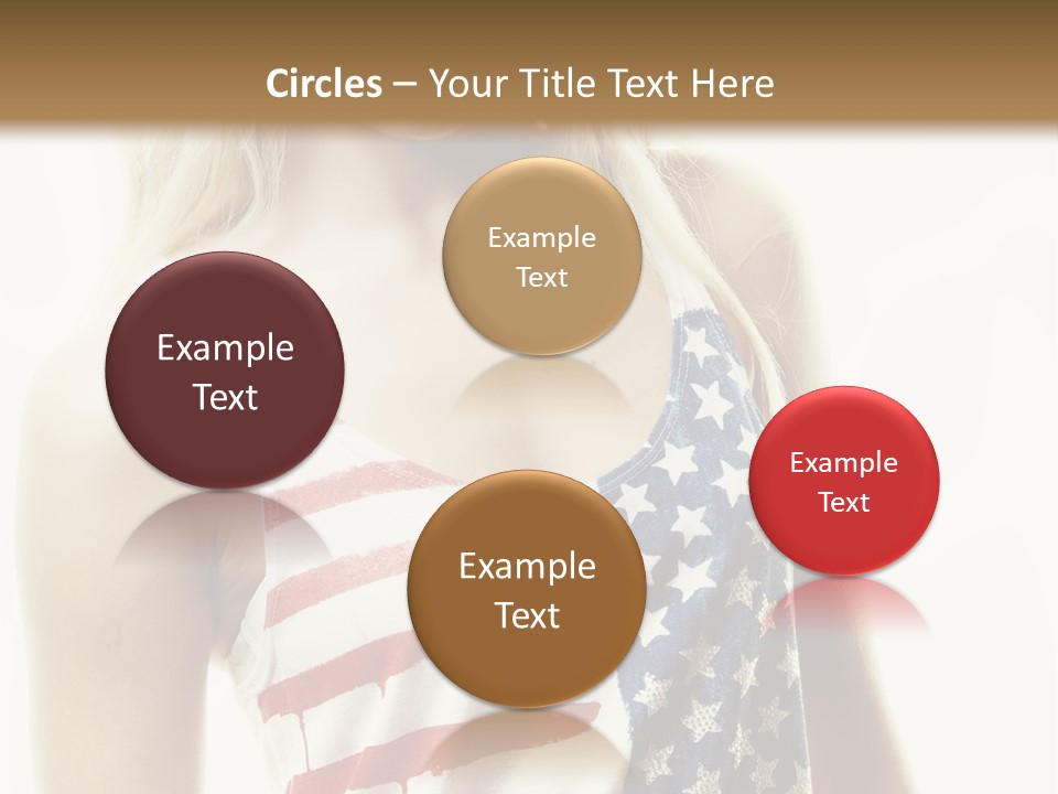 Skinny America Caucasian PowerPoint Template