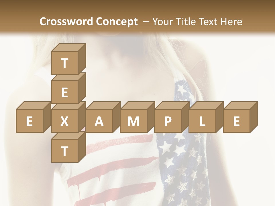 Skinny America Caucasian PowerPoint Template