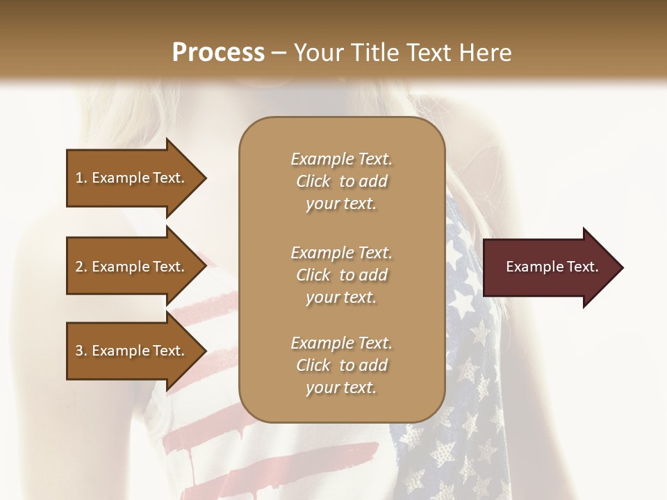 Skinny America Caucasian PowerPoint Template