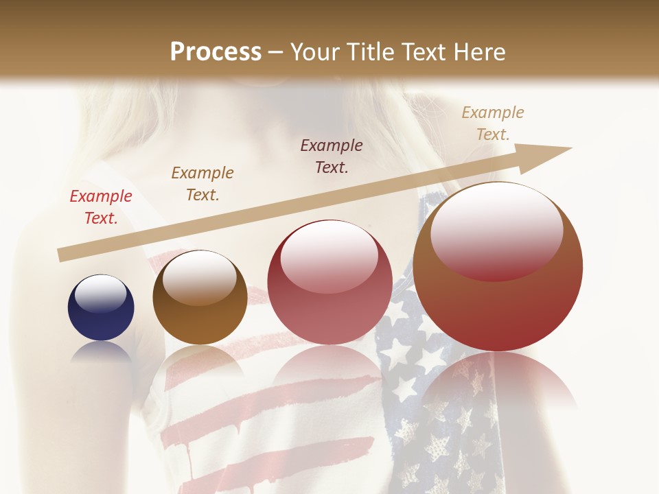 Skinny America Caucasian PowerPoint Template