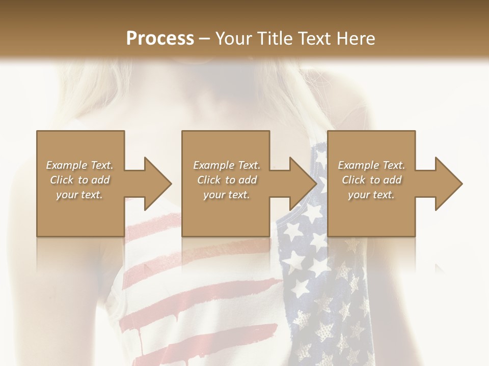 Skinny America Caucasian PowerPoint Template