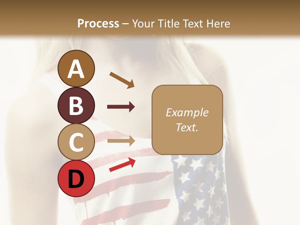 Skinny America Caucasian PowerPoint Template