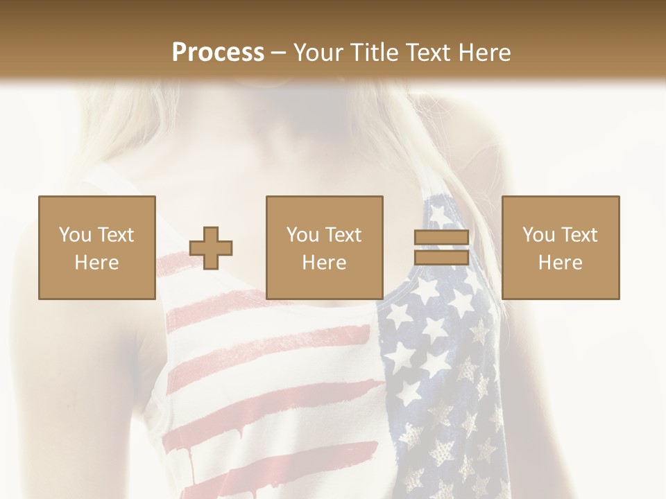Skinny America Caucasian PowerPoint Template