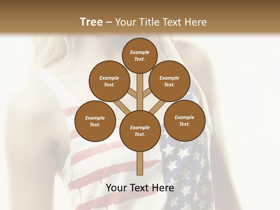 Skinny America Caucasian PowerPoint Template
