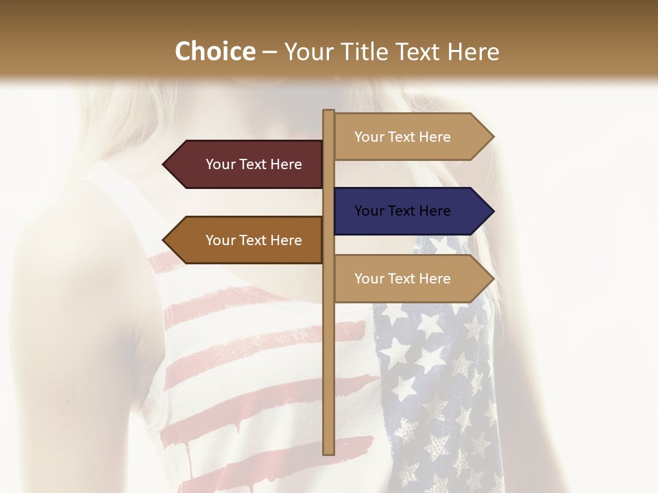 Skinny America Caucasian PowerPoint Template